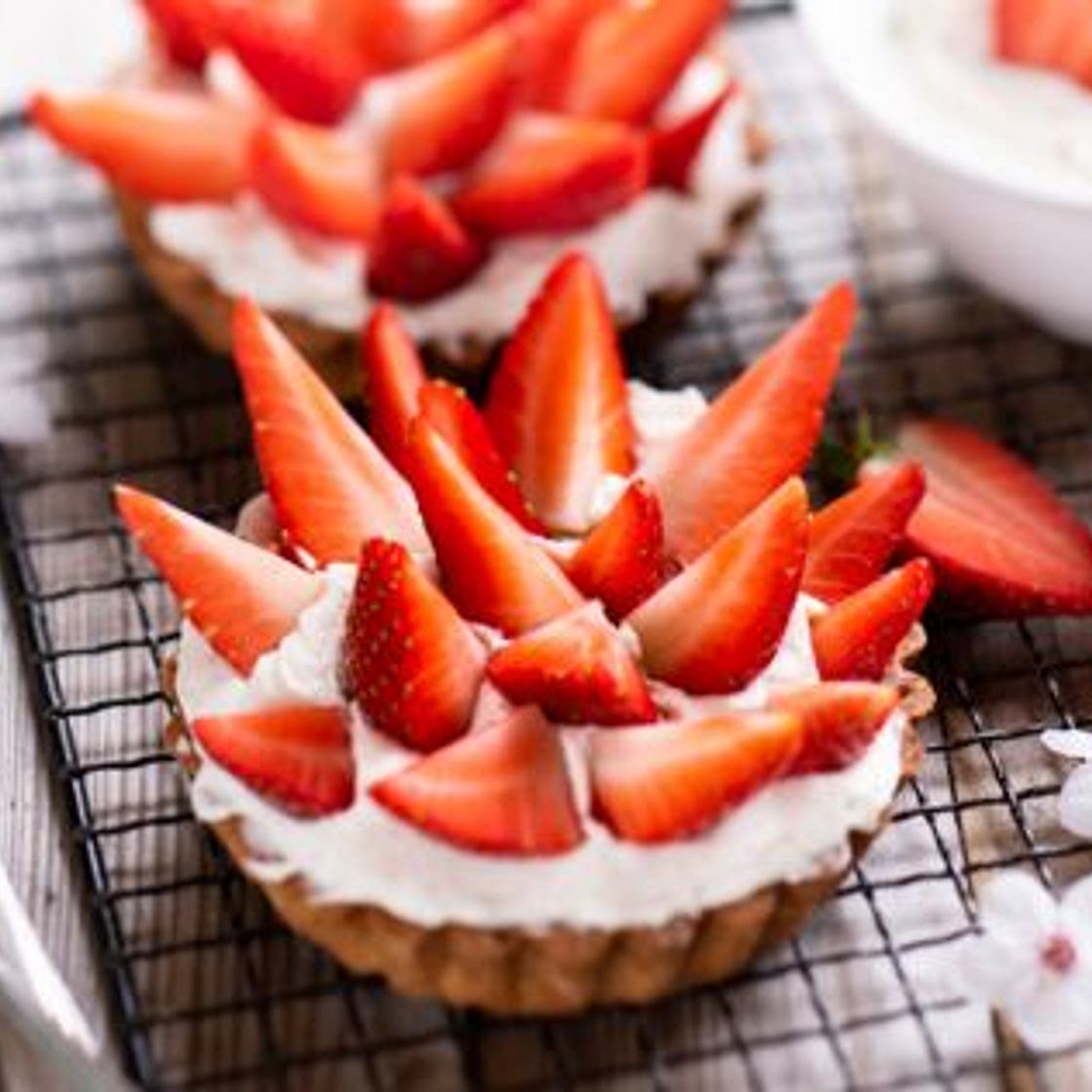 Tartelettes aux fraises et crème au mascarpone