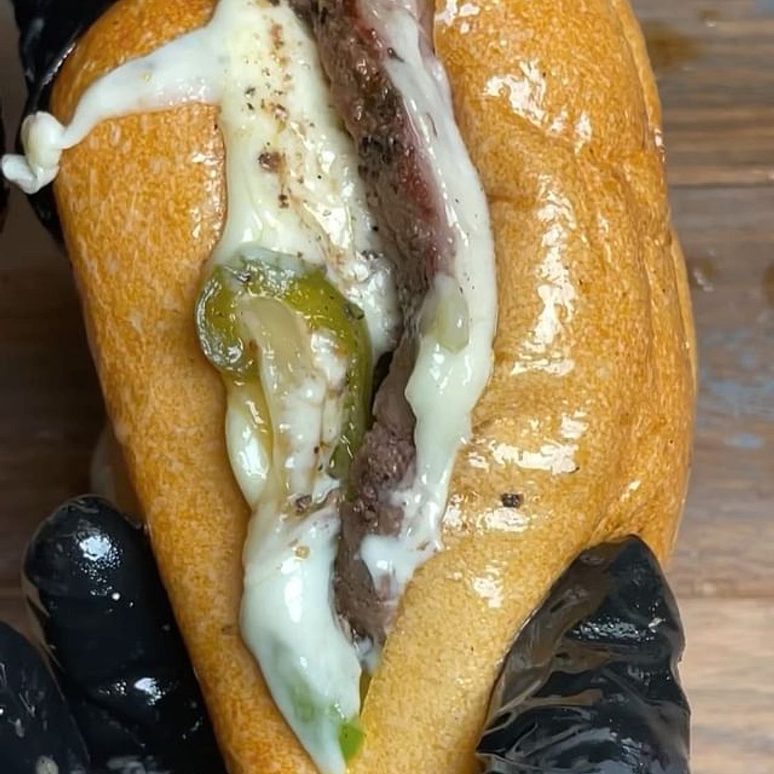Steak and cheese sandwich!