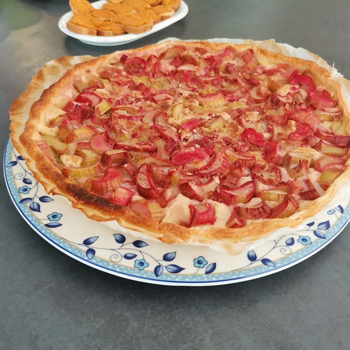 Tarte à la rhubarbe