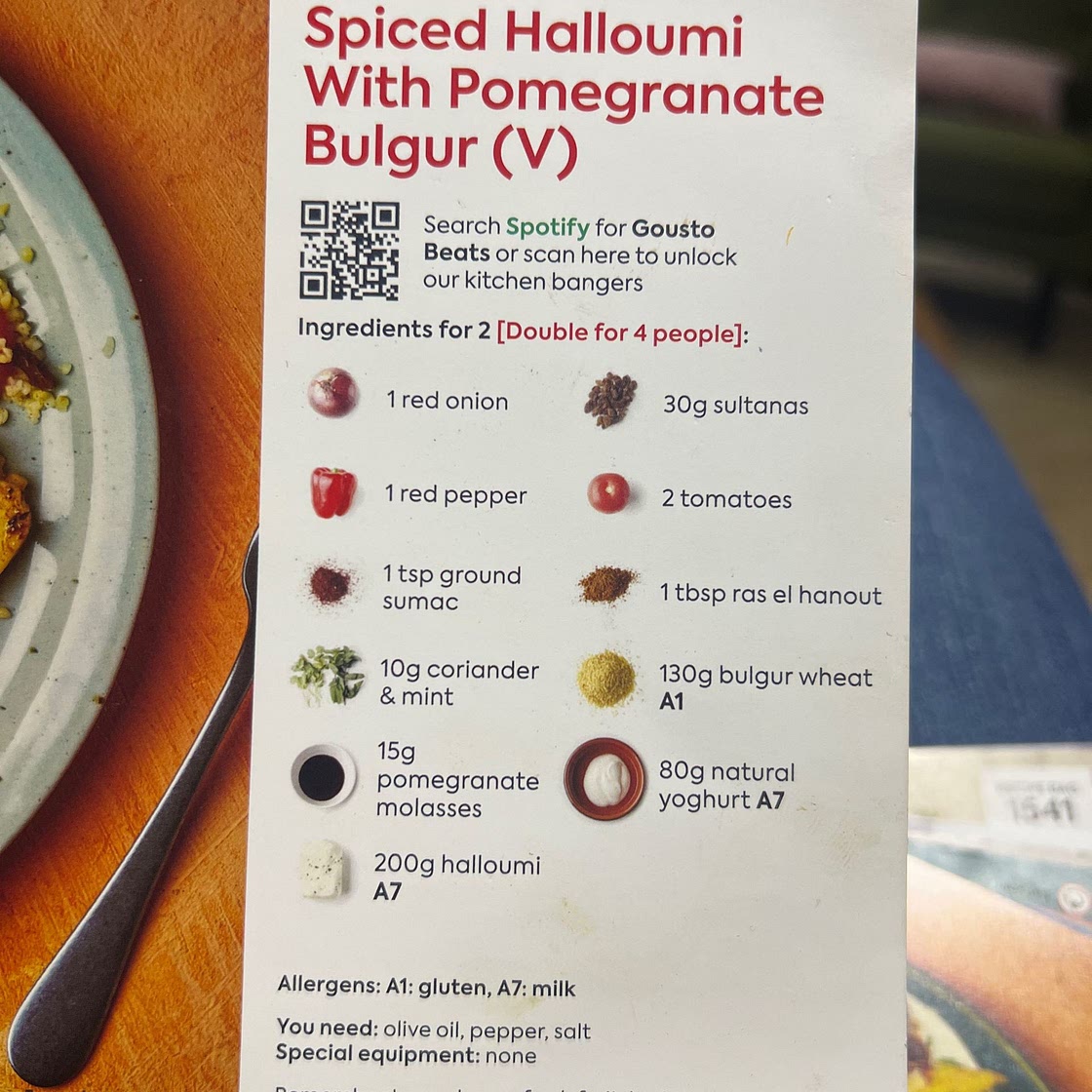 Ras el hanout halloumi