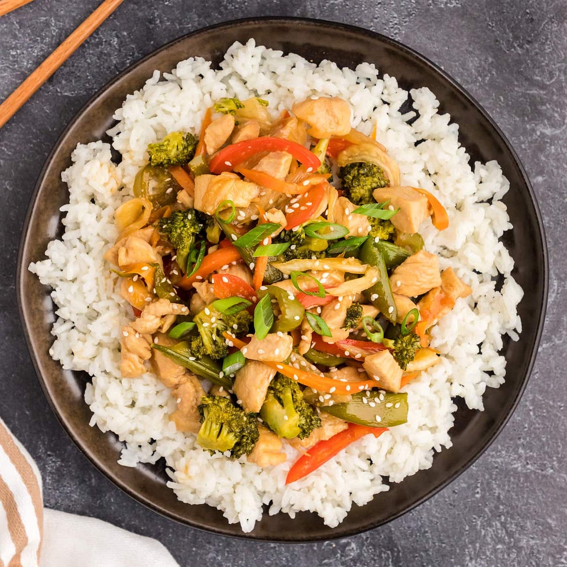 Honey Garlic Chicken Stir Fry