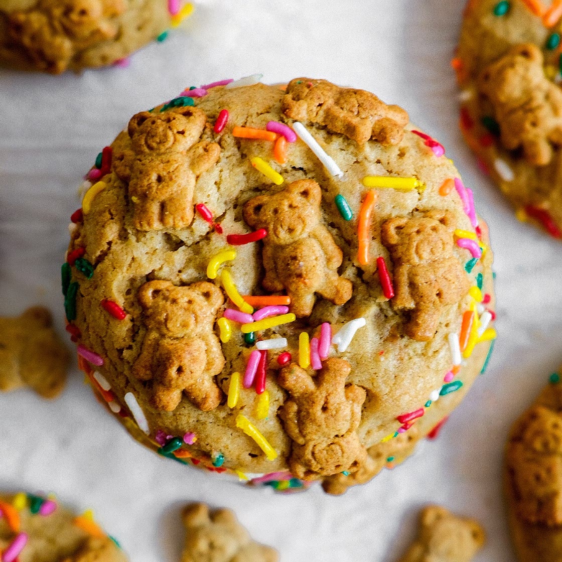 Teddy Graham Funfetti Stuffed Cookie Butter Cookies