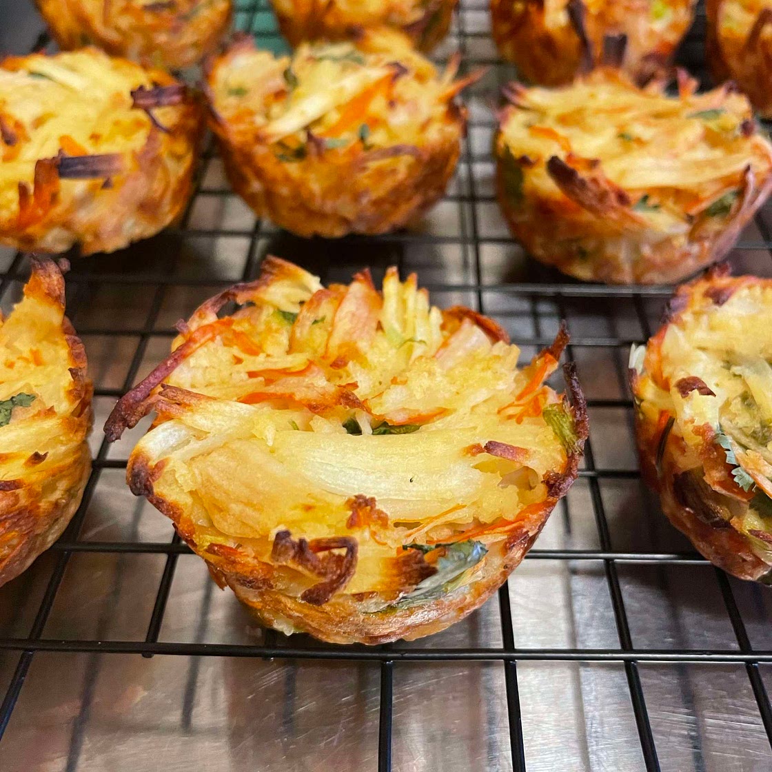 Muffin tin crab cakes