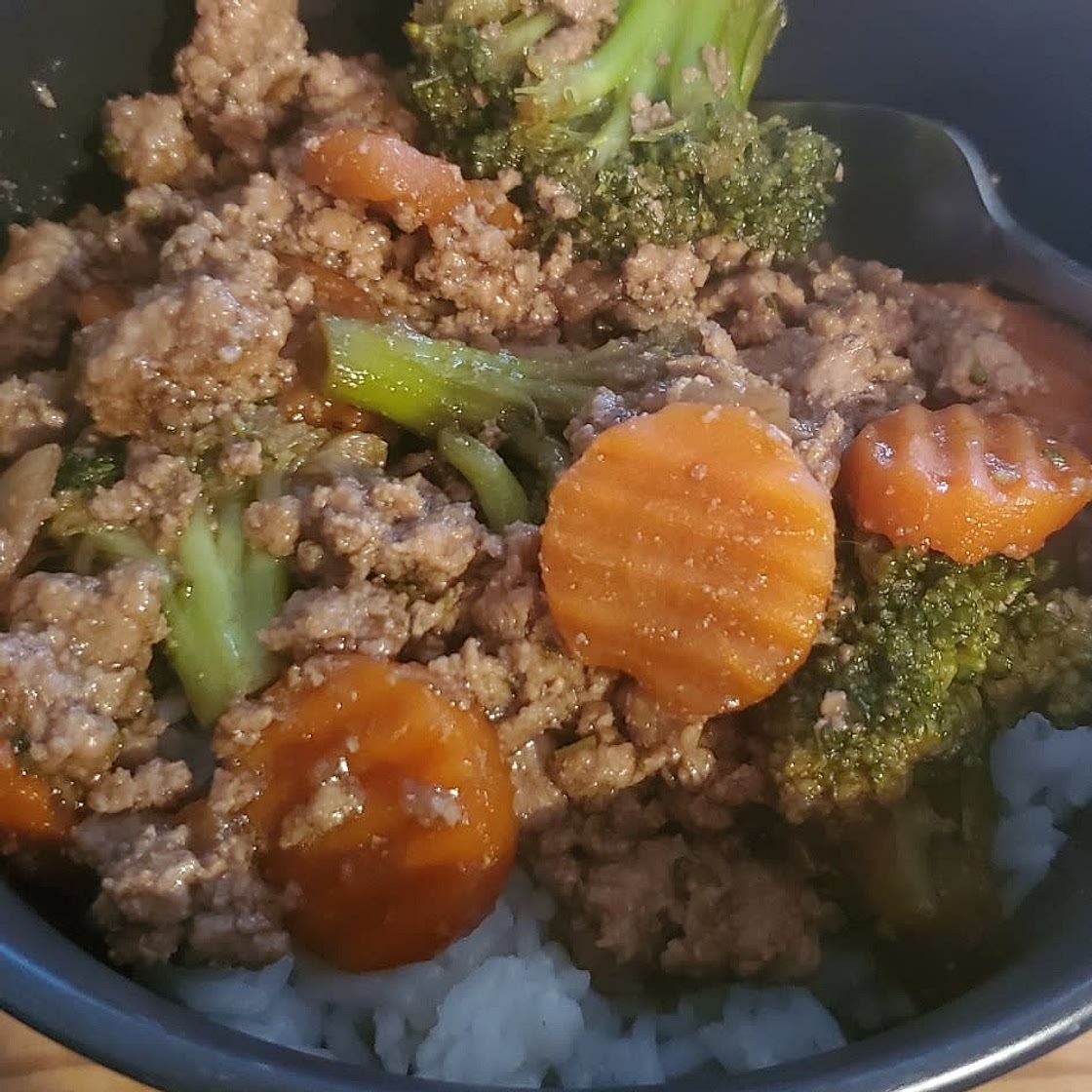 Teriyaki Turkey Rice Bowl