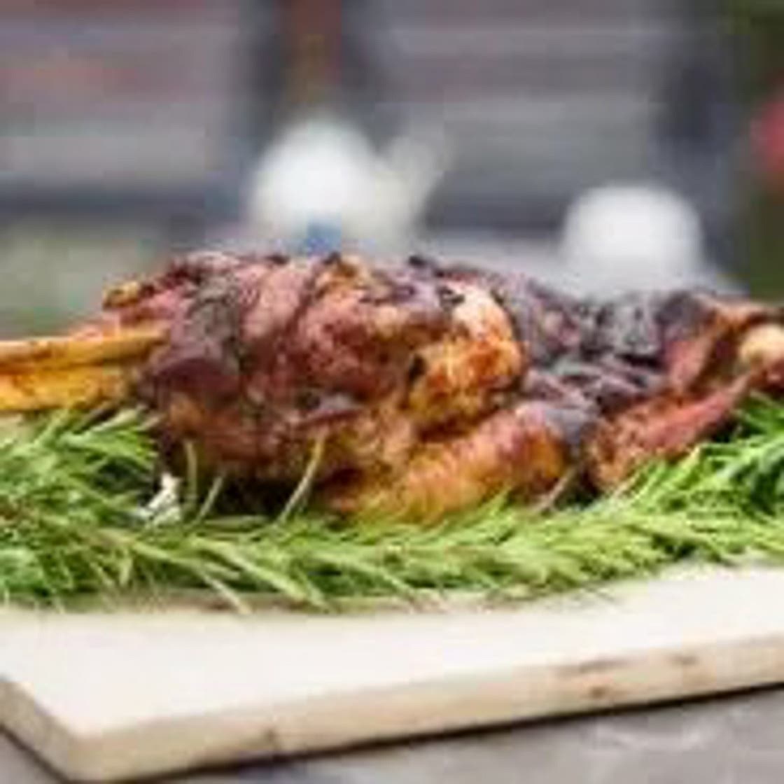 BBQ lamb shoulder
