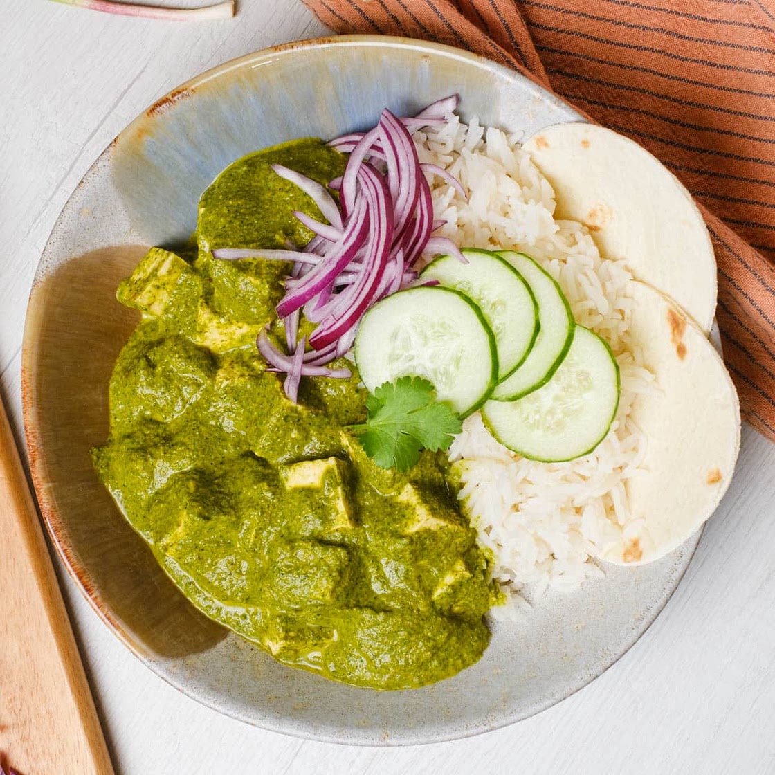 Vegan Palak Tofu