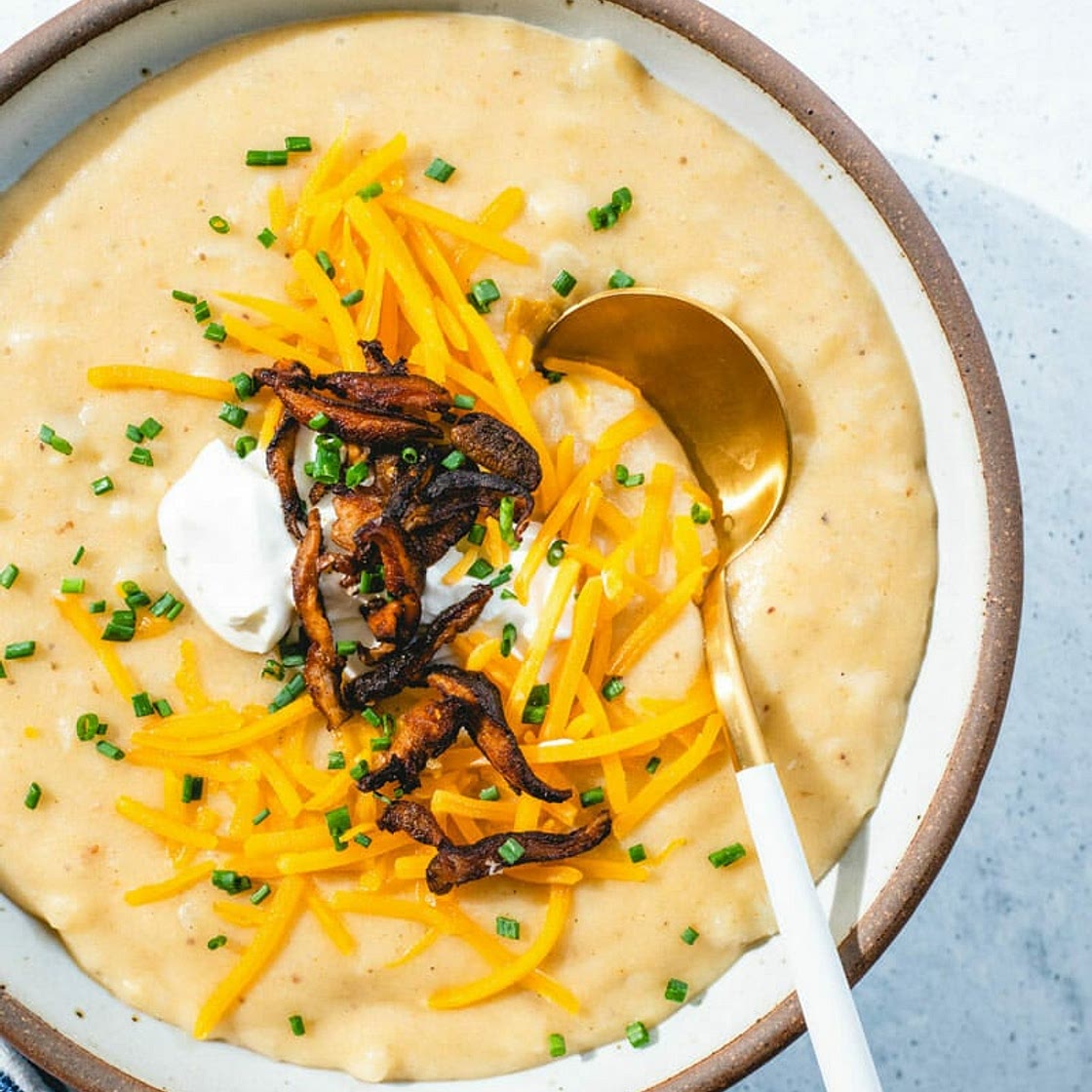 Easy Potato Soup (No Cream! No Blender!)
