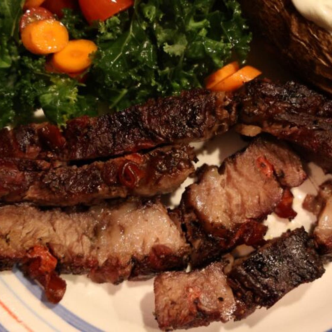 Smoked Chuck Roast With Pepperoni