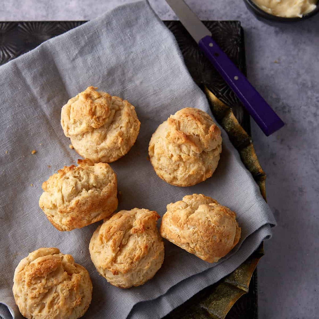 Mayonnaise Biscuits in a Muffin Pan