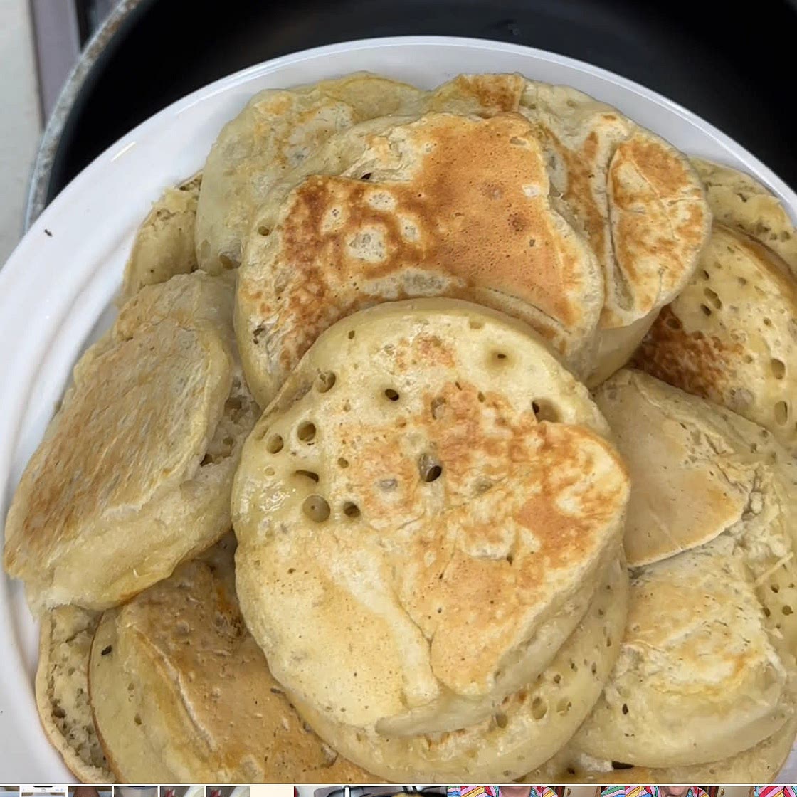 Home made Crumpets 