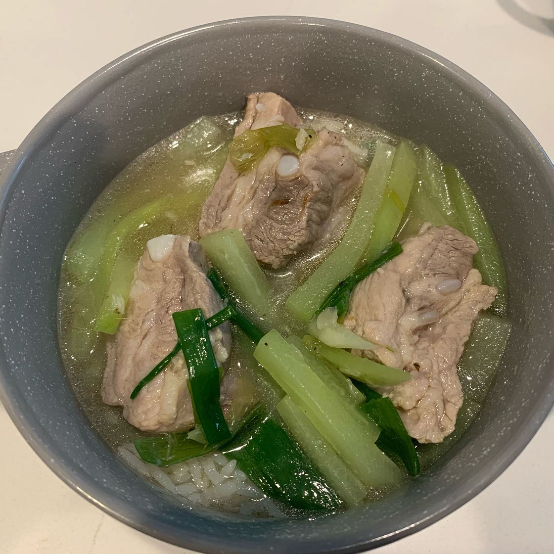 Vietnamese Pork Spare Rib Soup with Chayote (Canh Suon Nau Su Su) — Vicky Pham