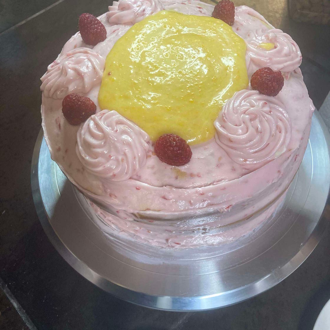 Lemon Raspberry Cake 🎂 