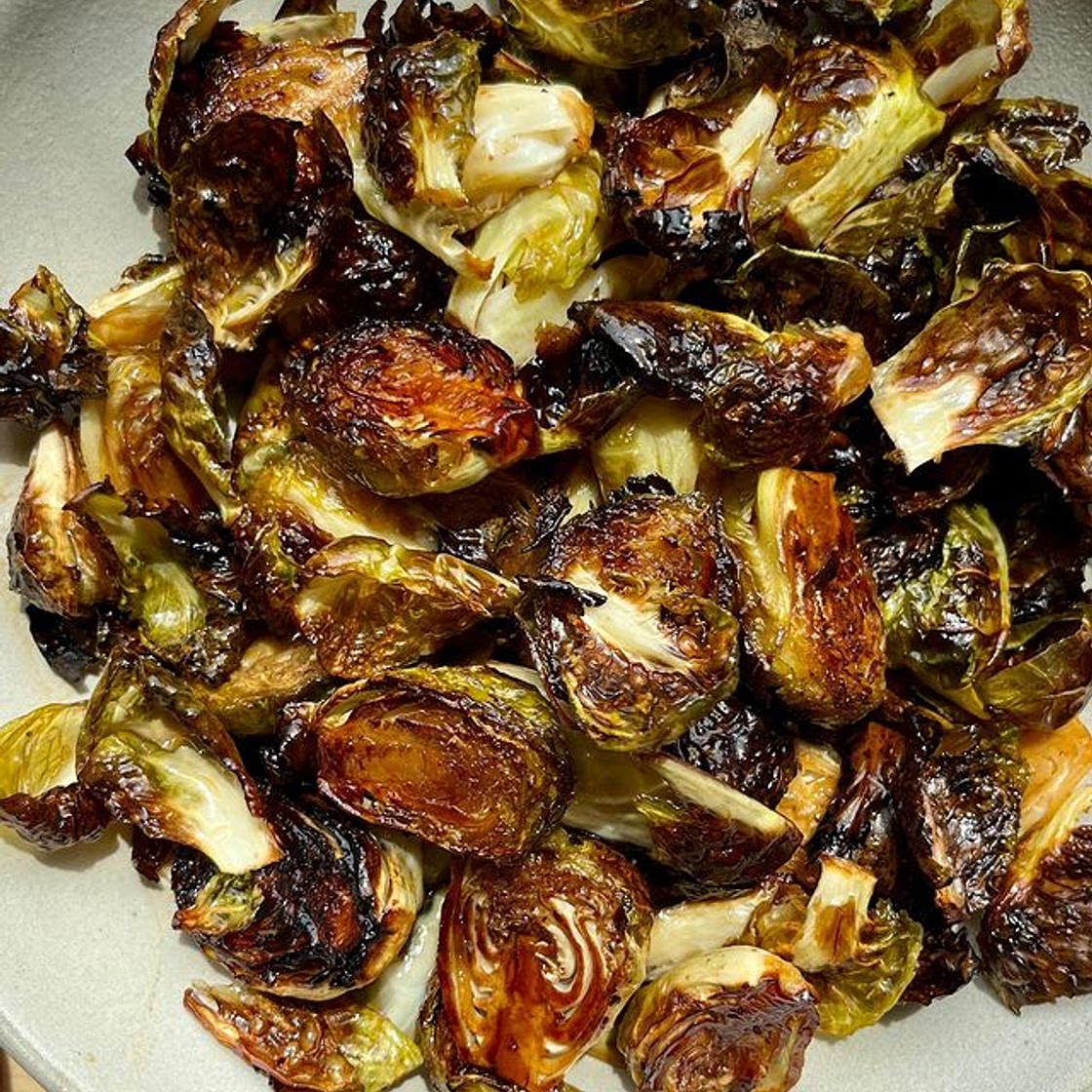 Chipotle-Balsamic Brussels Sprouts: 5 ingredients + 20 minutes t