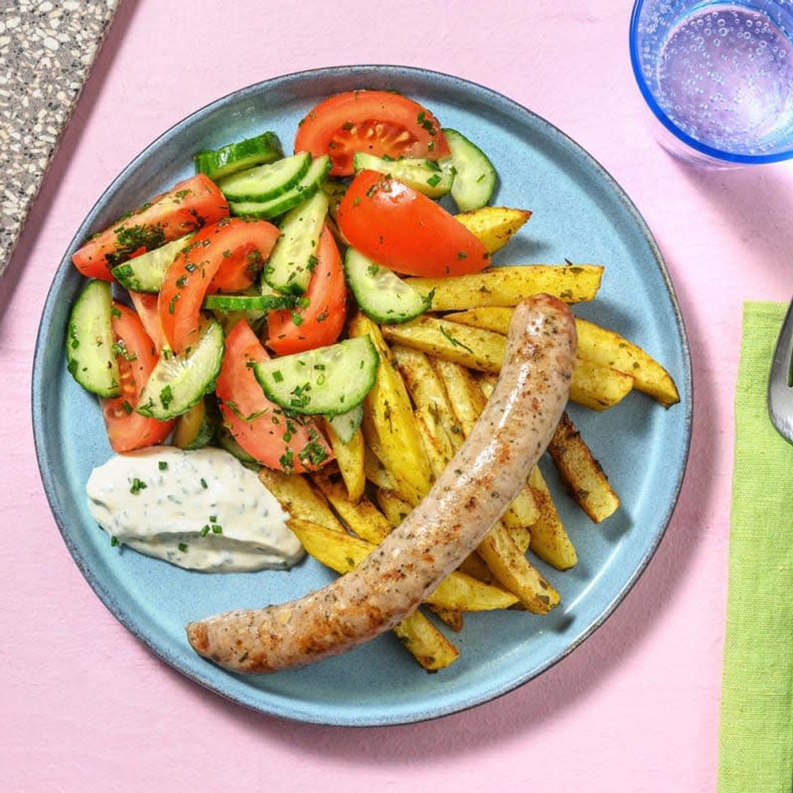 Saucisse de Toulouse & sauce ranch