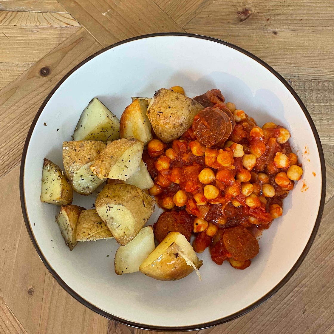Chorizo and chickpea stew 
