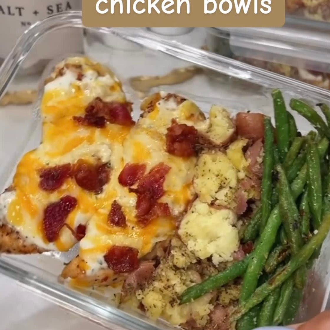 Cheesy Bacon Chicken Bowl 