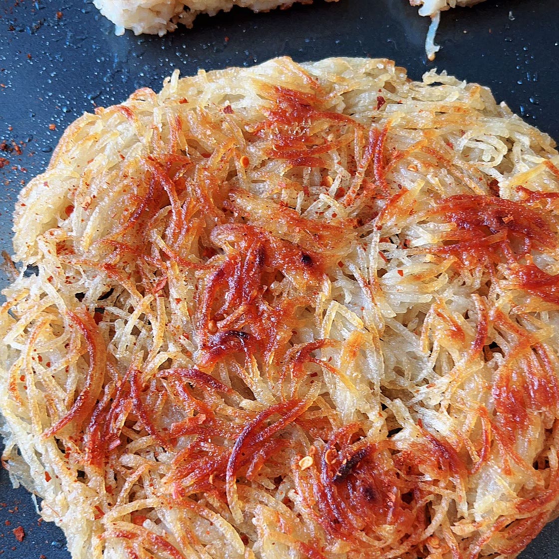 Potato Pancakes (2 ingredients crispy hash browns)