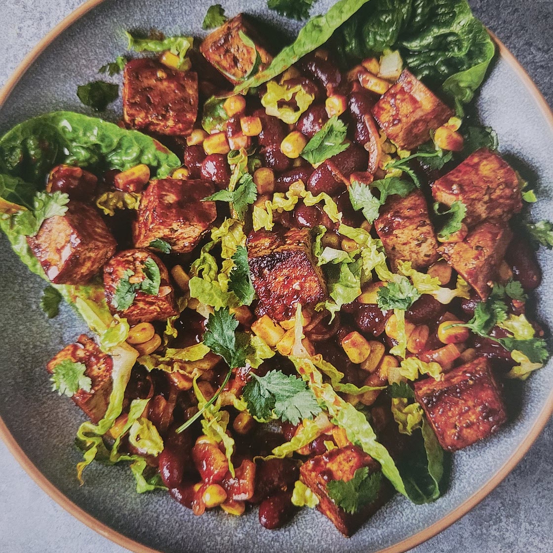 Peri Peri Tofu, Sweetcorn & Gem Salad