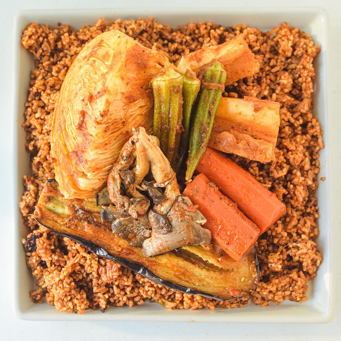 Vegetarian Thieboudienne - The Canadian African