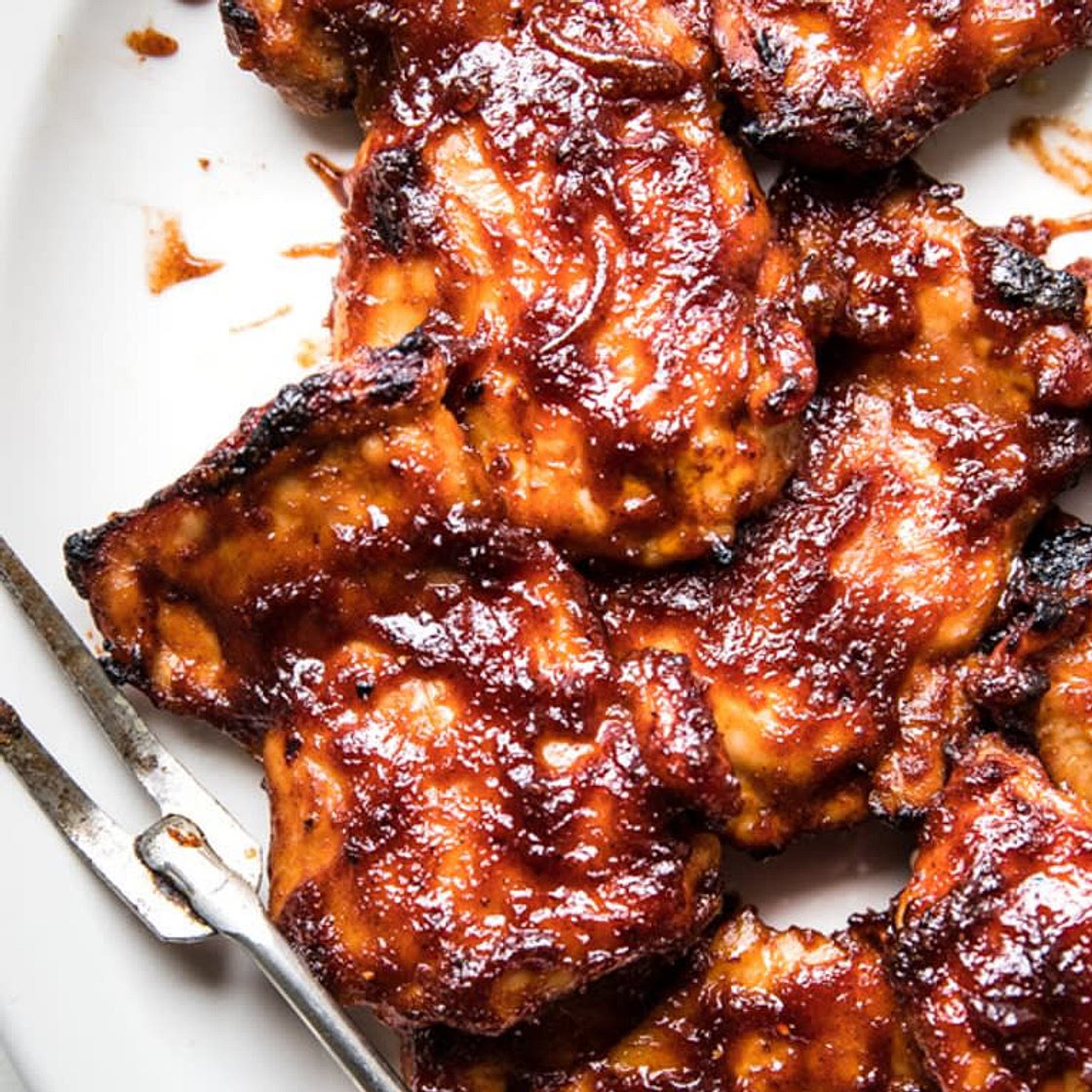 BBQ chicken thighs