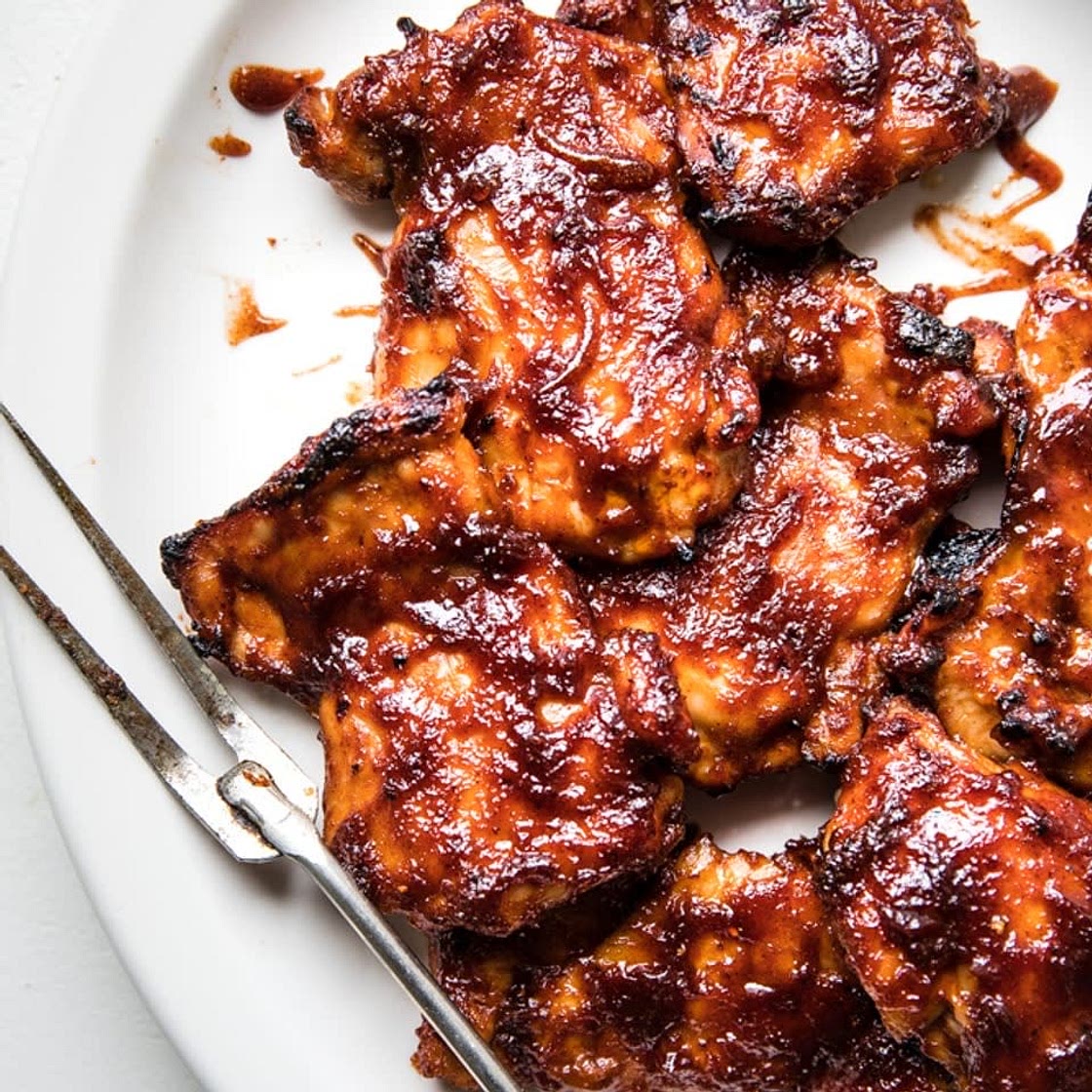 BBQ chicken thighs