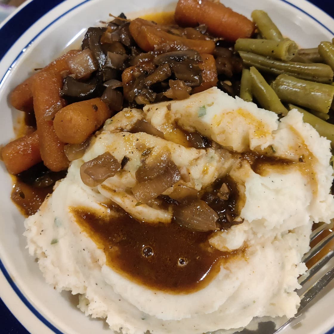Mushroom bourguignon