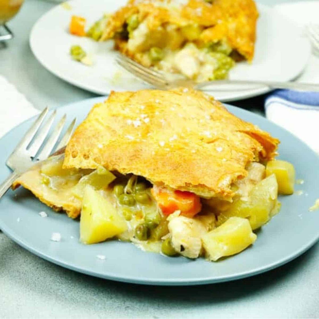 Chicken Pot Pie With Puff Pastry