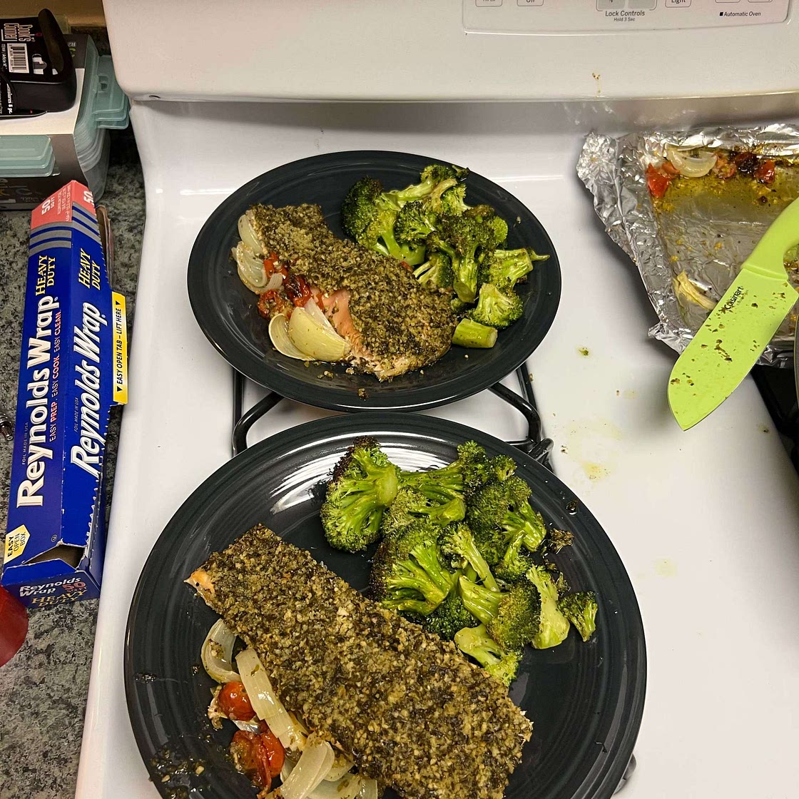 Pesto Crusted Salmon