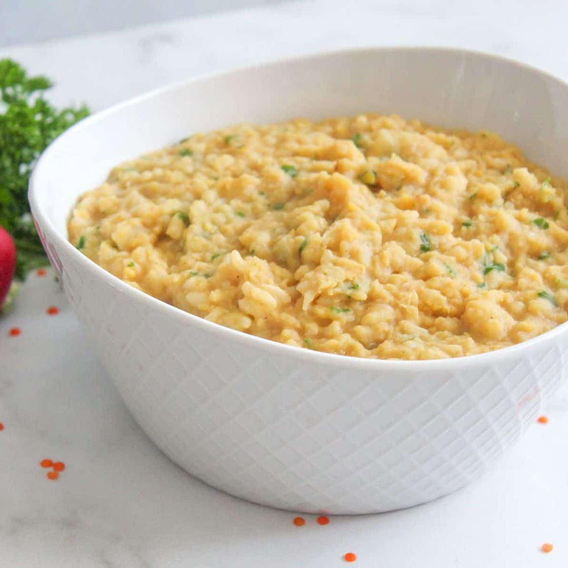 Thick Red Lentil Soup (Adas Majroush)