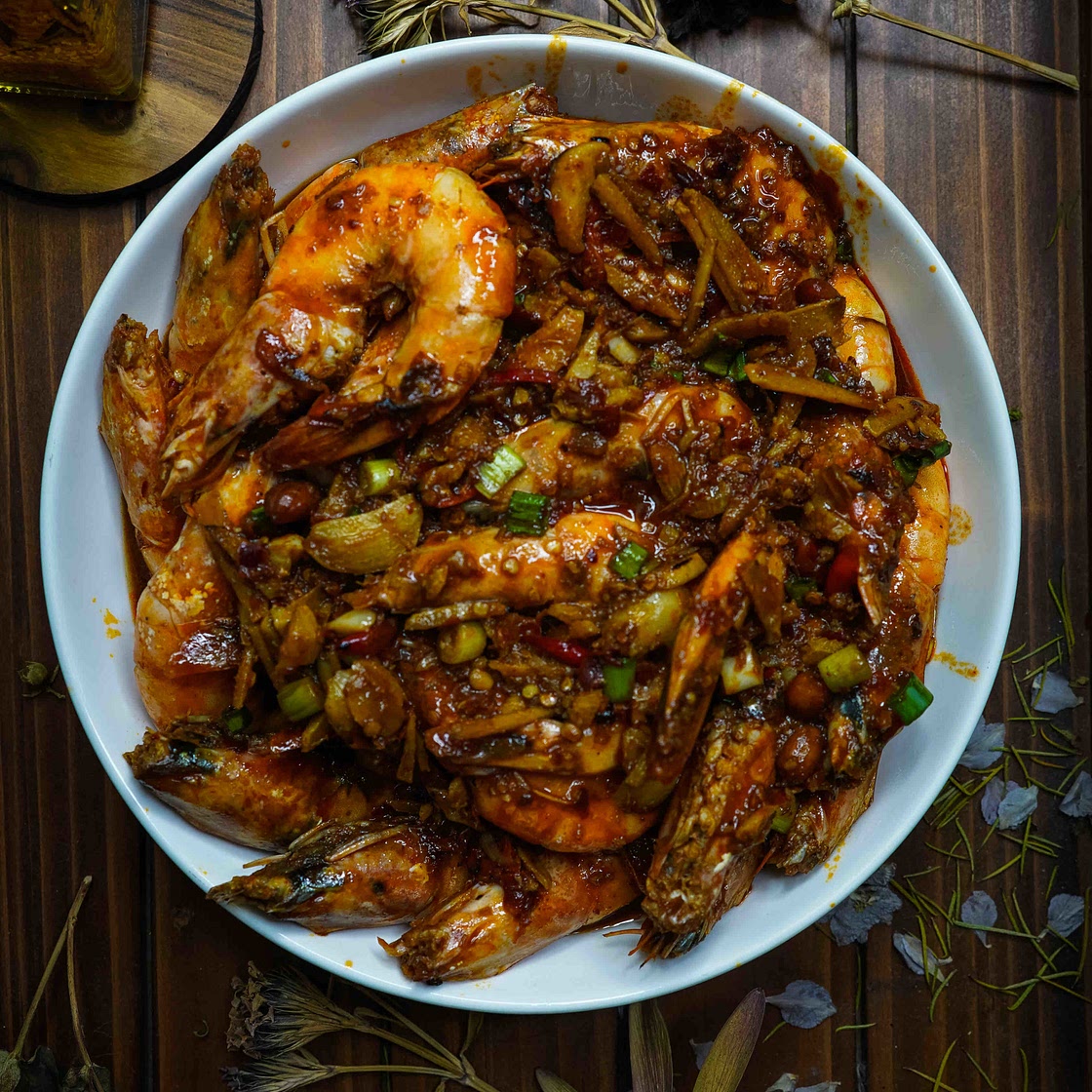 Chili Garlic & Ginger Shrimp