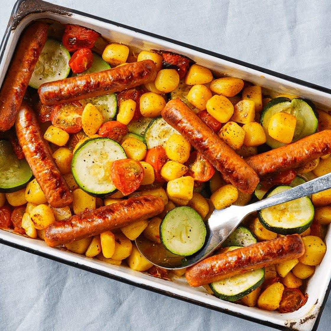 Kruidige Ovenschotel met merguez worstjes