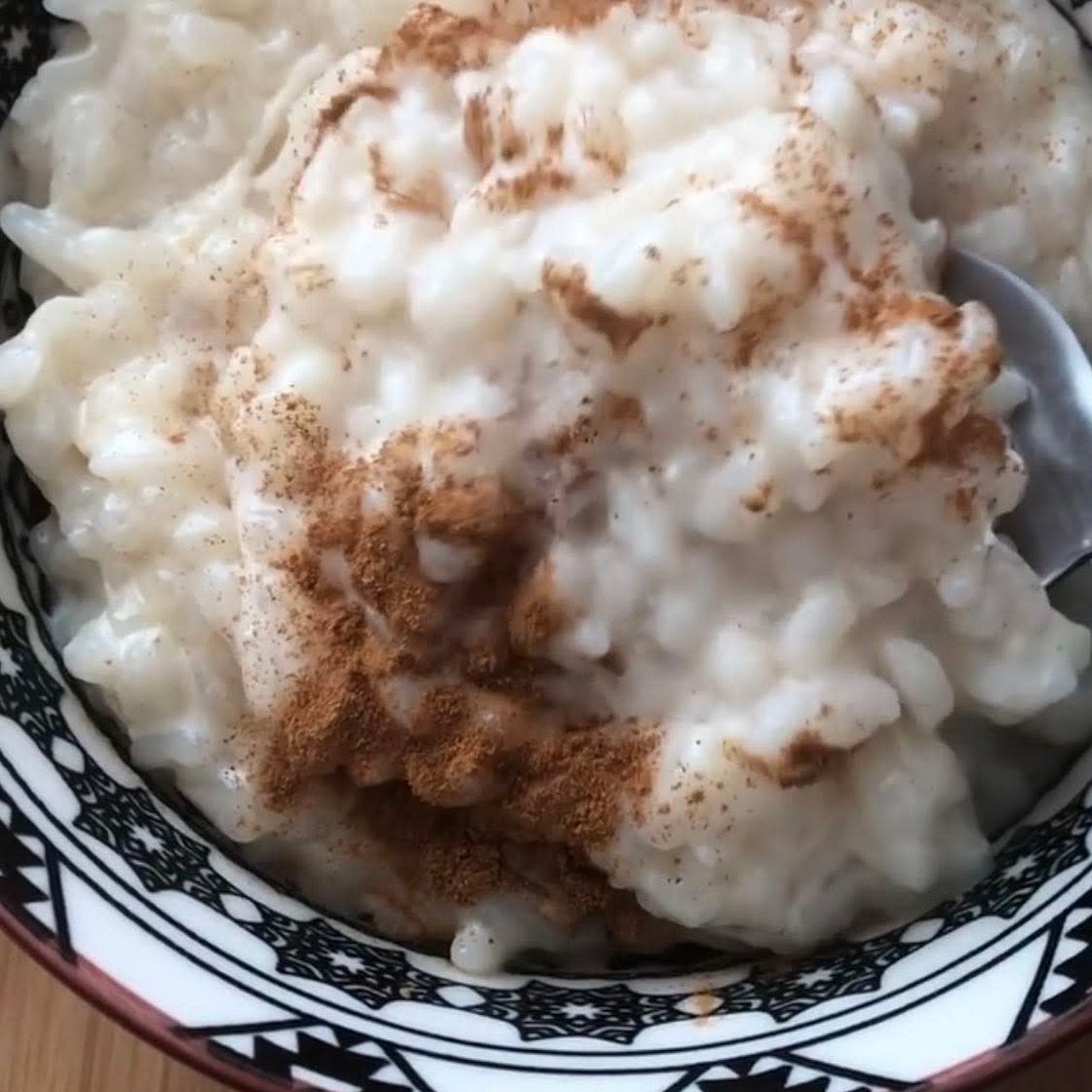Easy Rice Pudding (using leftovers)