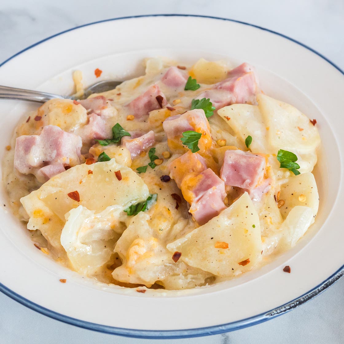 Ham and Scalloped Potato Casserole