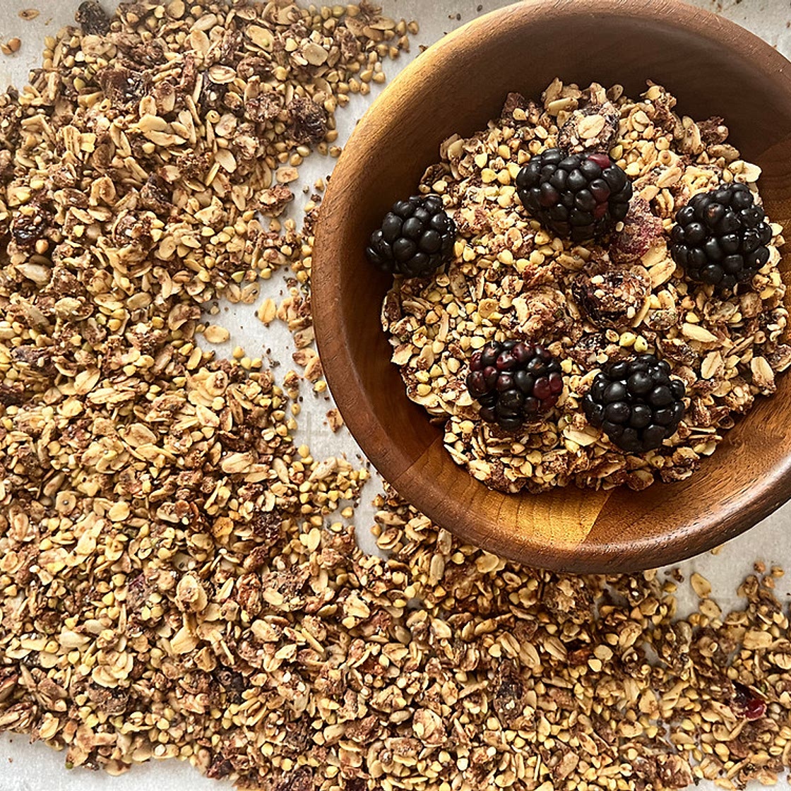 Cranberry Buckwheat Protein Granola