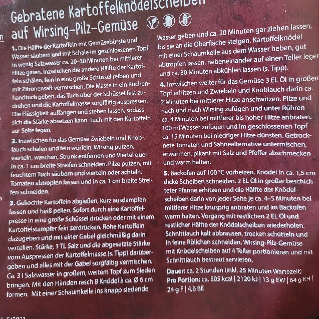 Wirsing pilz gemüse