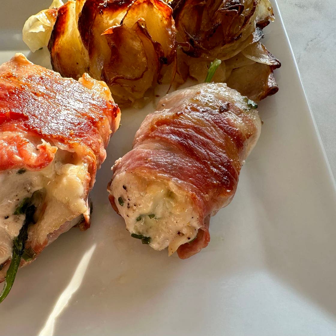 Bacon Wrapped Chicken Rollups