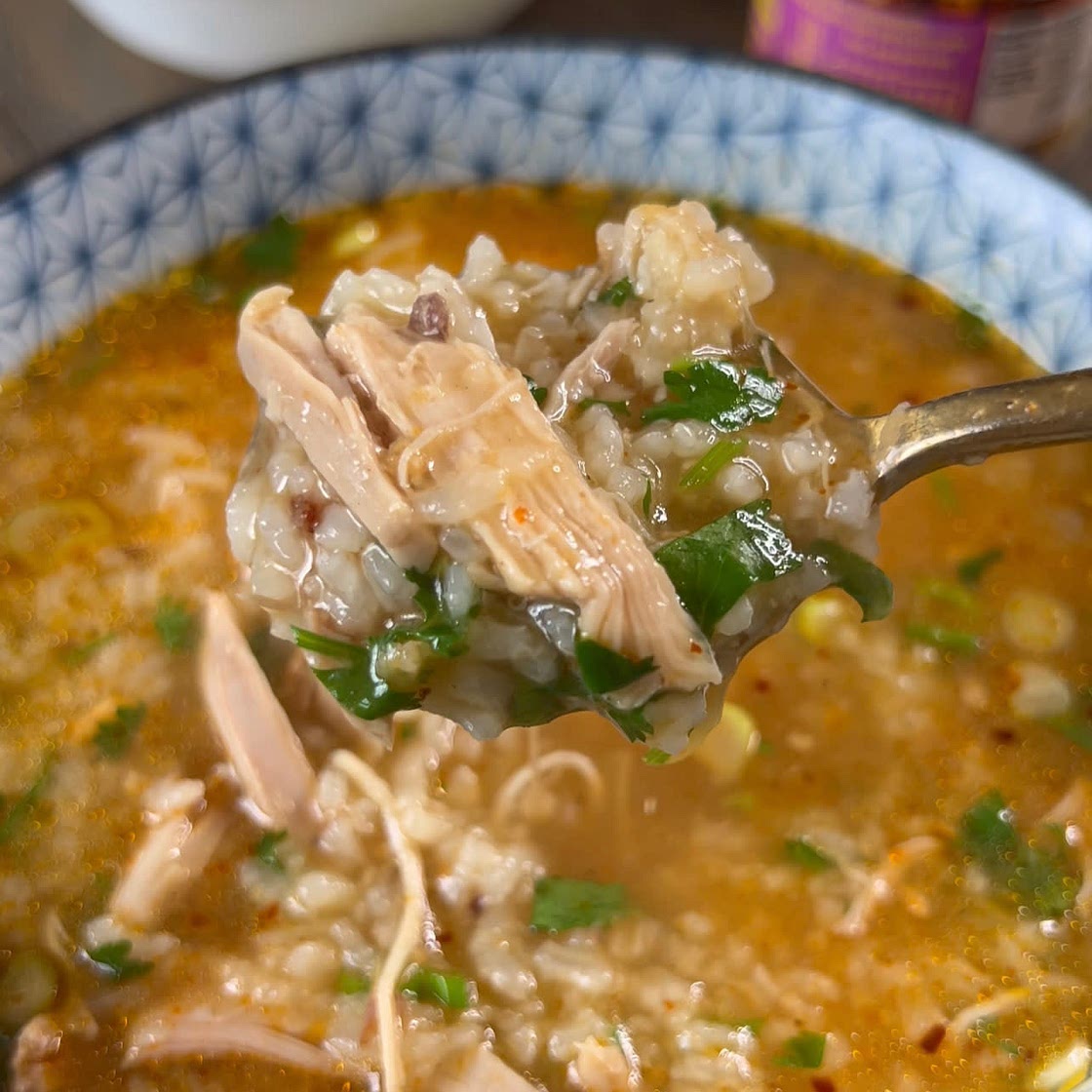 Chicken and rice porridge recipe