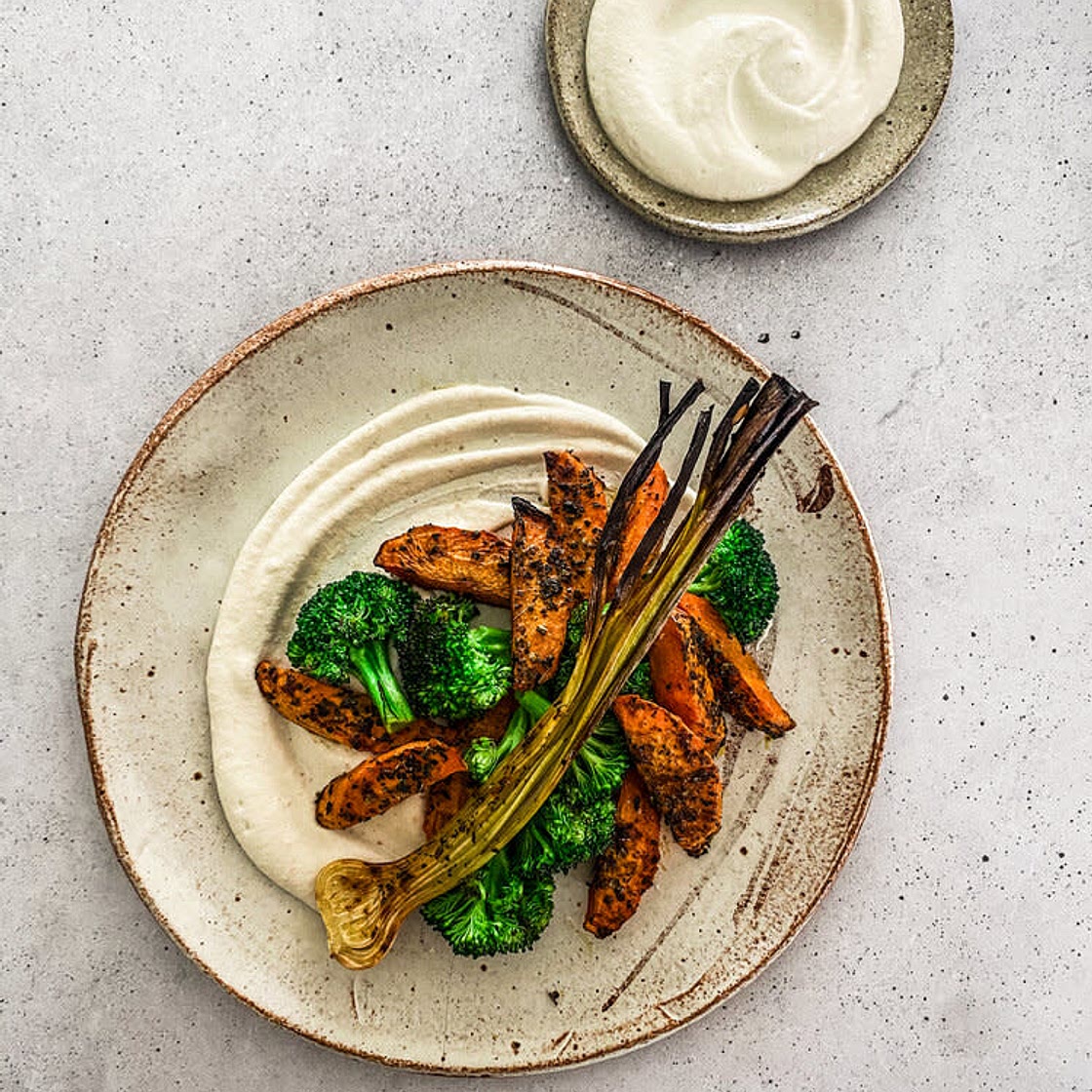Roasted Carrot & Garlic Cashew Cream