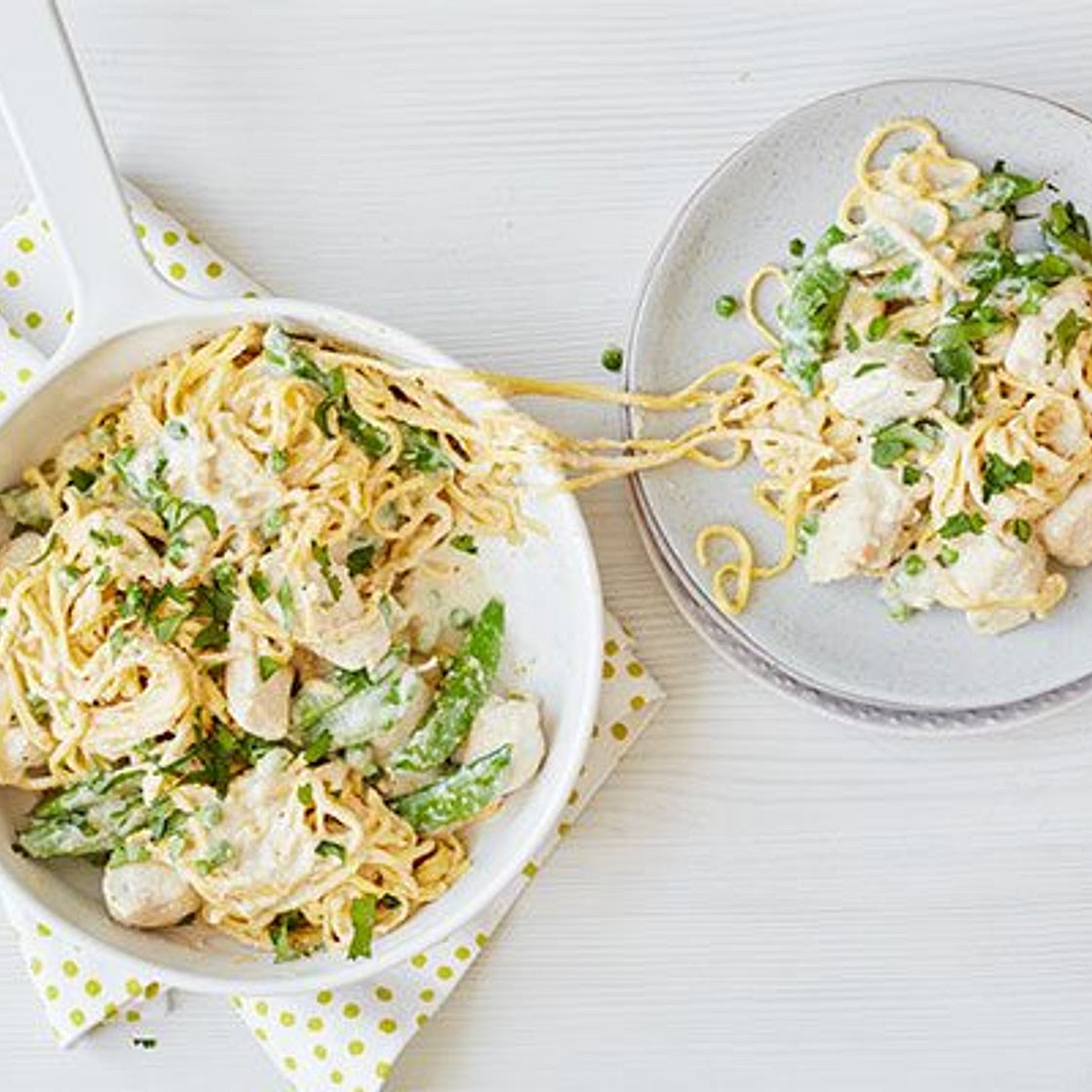 Child-friendly Thai chicken noodles