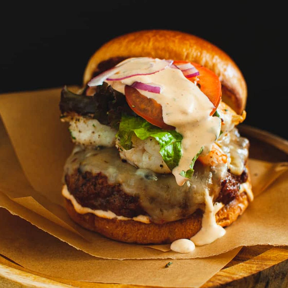 Chorizo & Shrimp Burger