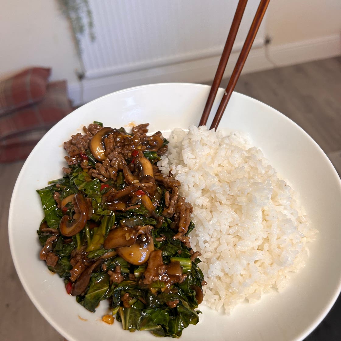 Beef Teriyaki with Rice & Veg