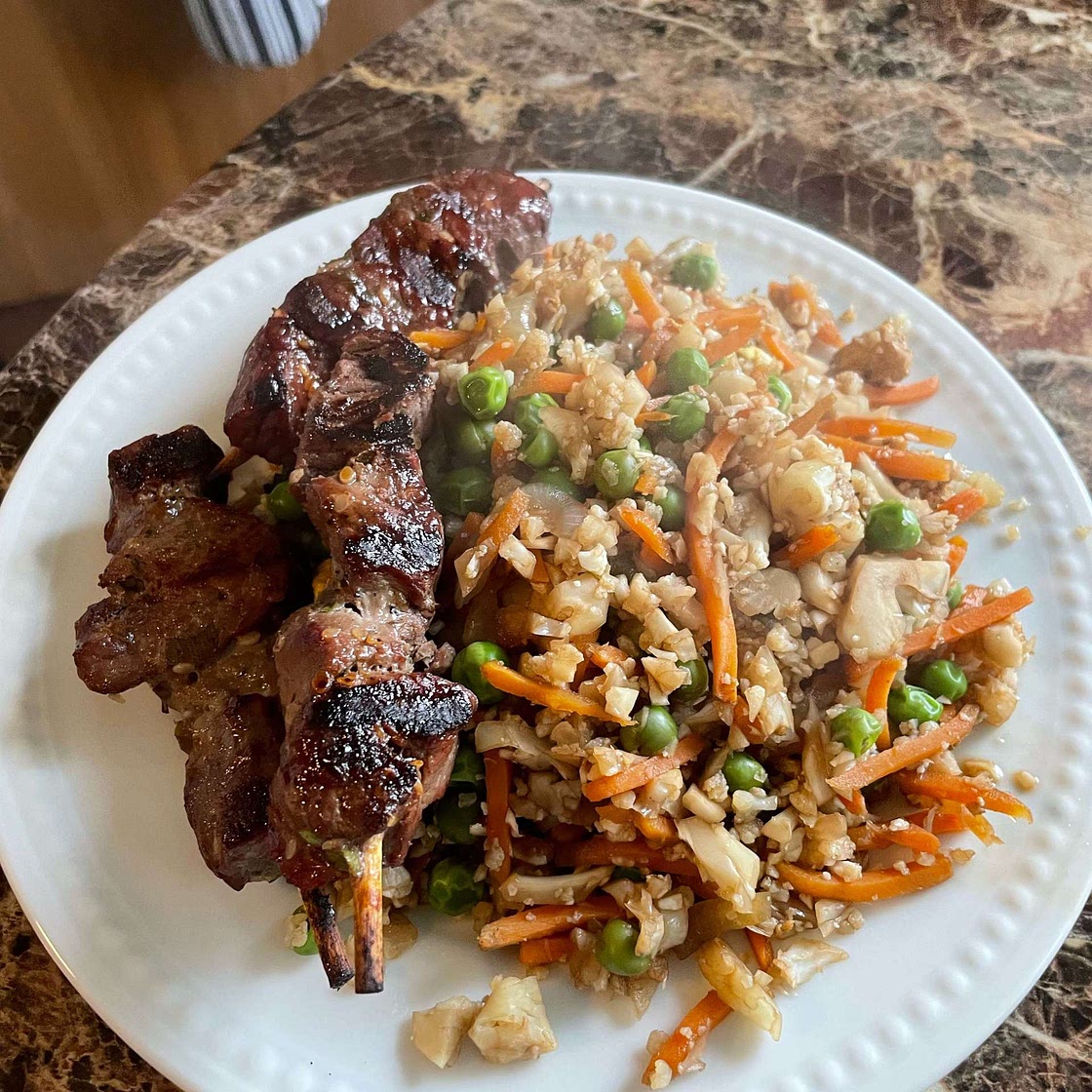 Keto Cauliflower Fried Rice Recipe, Low Calorie, Low Carb