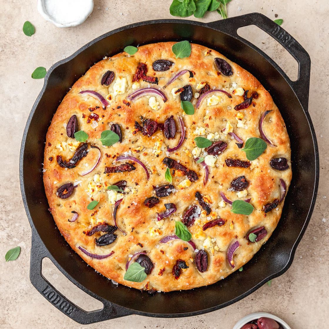 Sundried Tomato and Olive Focaccia