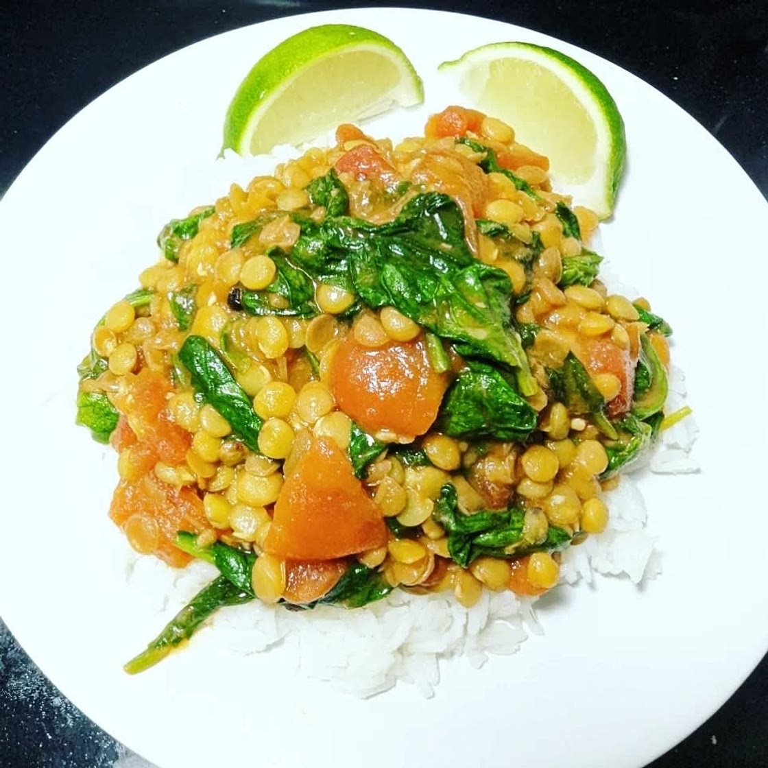 Coconut Green Lentil Curry