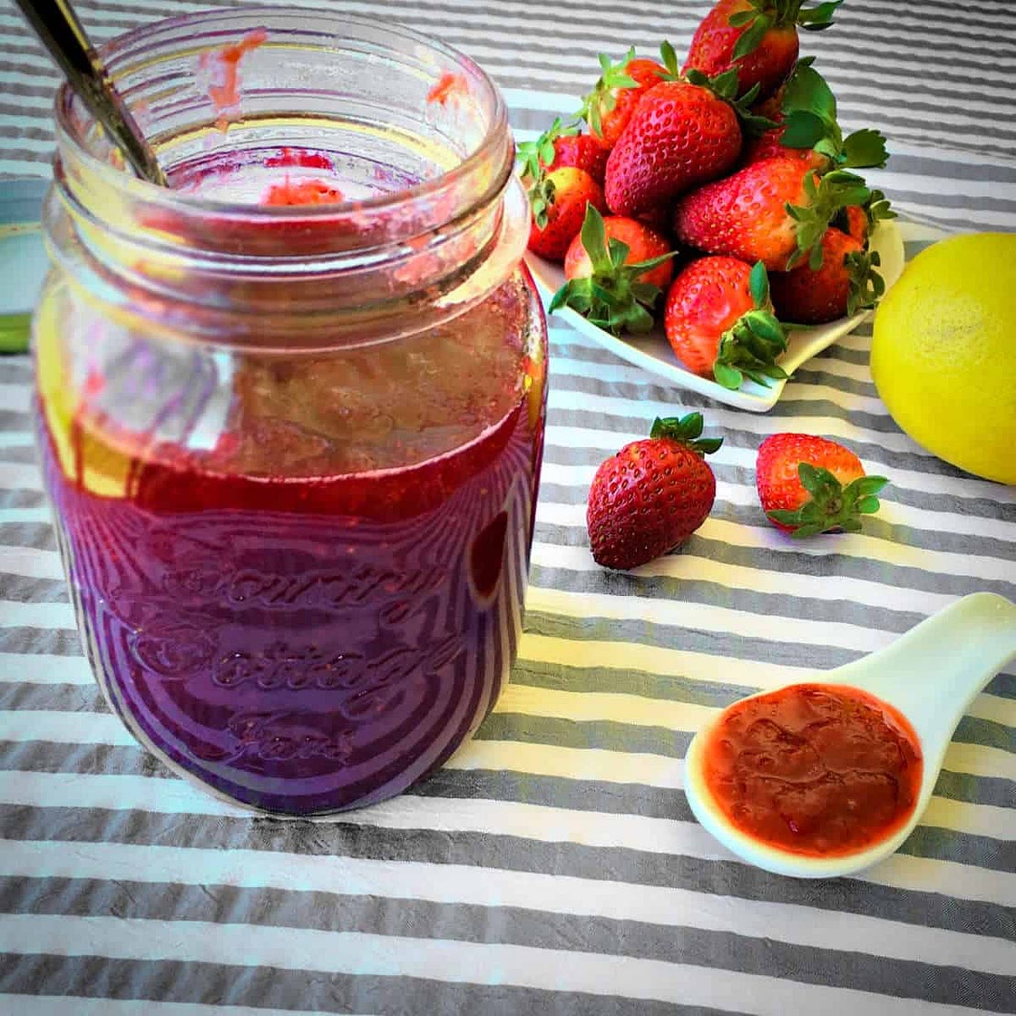 Strawberry Ginger Jam (No Pectin)