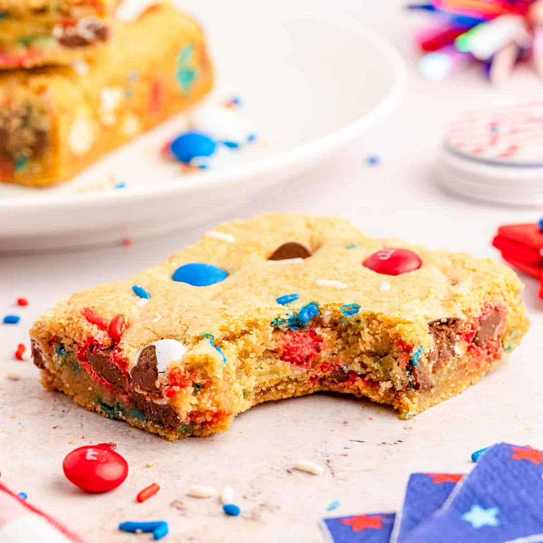 Easy Fourth Of July Cookies (With M&Ms)