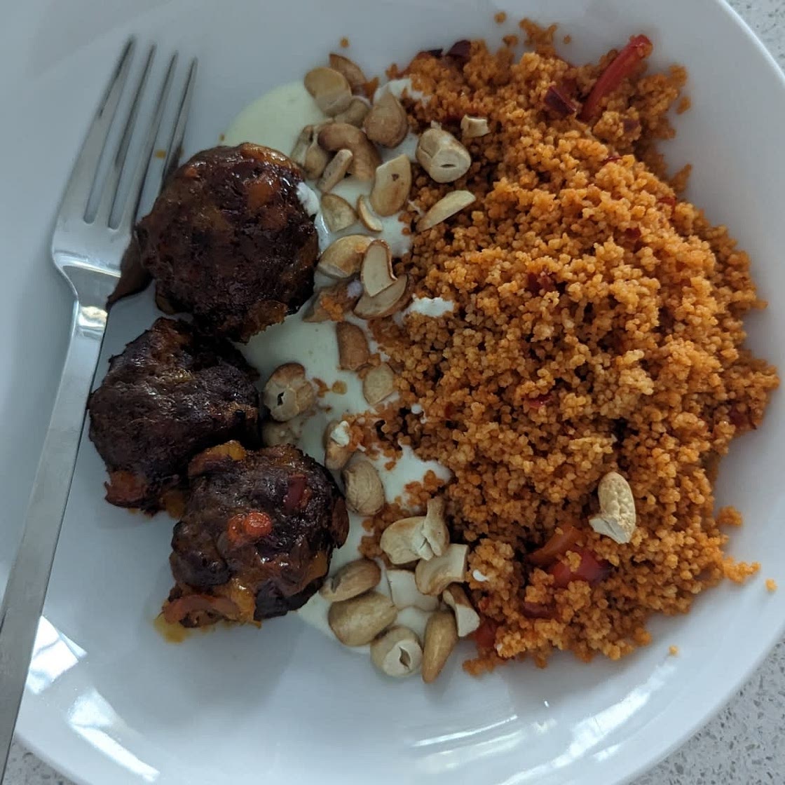 Beef, Apricot & Harissa Meatballs
