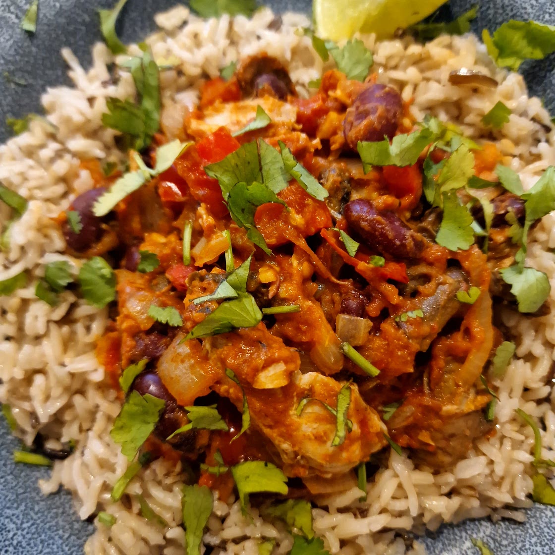 Cheats Chicken and Kidney Bean Chilli