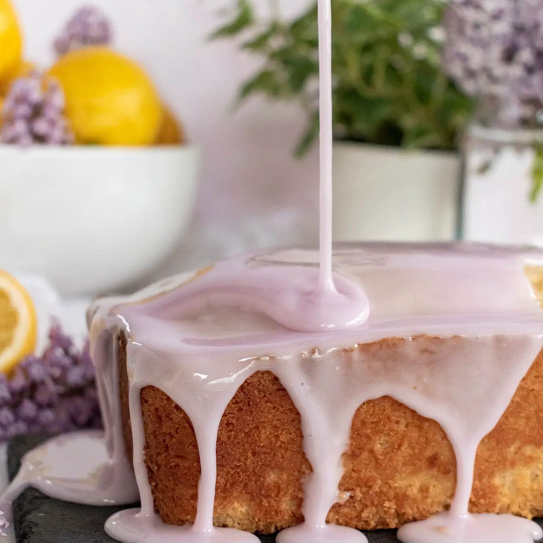 Lilac Lemon Pound Cake