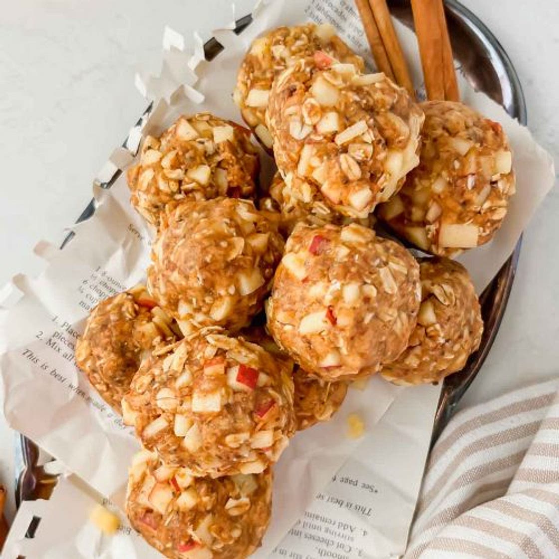 Apple and Peanut Butter Snack Balls